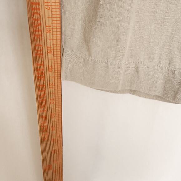 J.Jill Love Linen Pants Size XS Pockets Tan Beige Pedal Pushers Y2K Cleangirl - Picture 7 of 11